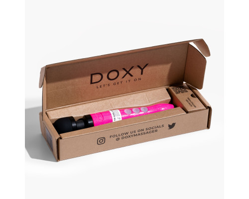 Вібромасажер DOXY Die Cast 3R Hot Pink, дуже потужний, перезаряджуваний, металевий корпус