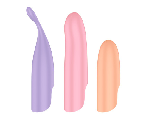 Набір 4-в-1 Satisfyer Playful Four, вібратор та 4 насадки, 12 режимів