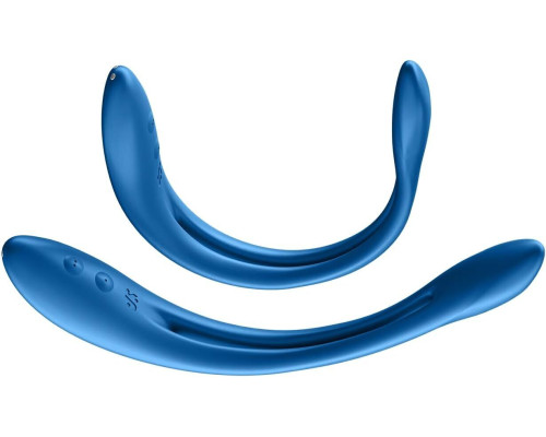 Универсальный гибкий вибратор для пар Satisfyer Elastic Game Dark Blue (мятая упаковка!!!)