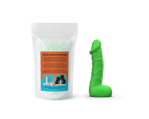 Свічка у вигляді члена Чистий Кайф LARGE Green