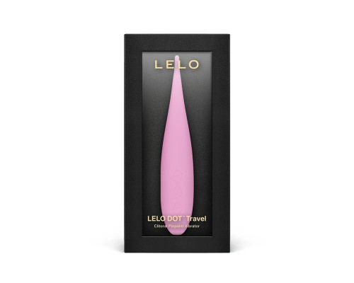 Кліторальний вібратор LELO DOT Travel Pink, точкова стимуляція, 8 режимів