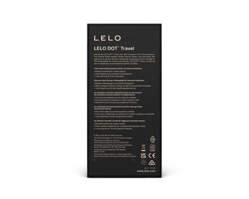 Кліторальний вібратор LELO DOT Travel Pink, точкова стимуляція, 8 режимів