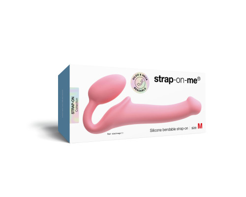 Безремінний страпон Strap-On-Me Rose M, повністю регульований, діаметр 3,3 см