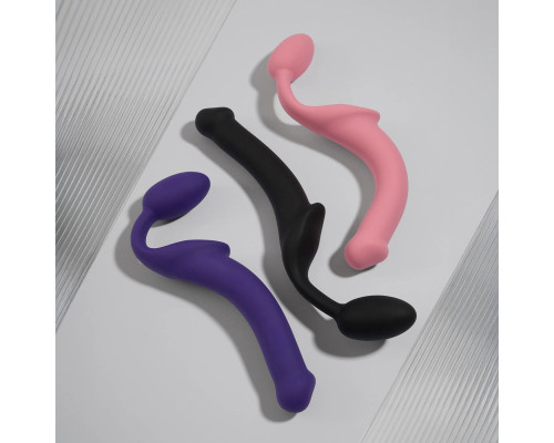 Безремінний страпон Strap-On-Me Rose M, повністю регульований, діаметр 3,3 см