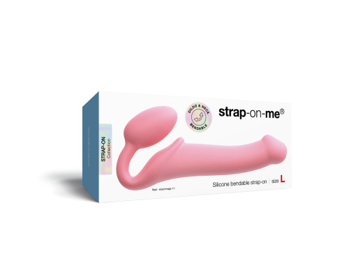 Безремінний страпон Strap-On-Me Rose L, повністю регульований, діаметр 3,7 см
