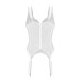 Корсет Obsessive Arrowel White corset 2XL/3XL, з підв’язками для панчіх