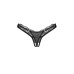 Трусики-стрінги з мереживом Obsessive Arrowel Black crotchless thong L/XL