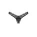 Трусики-стрінги з мереживом Obsessive Arrowel Black crotchless thong L/XL