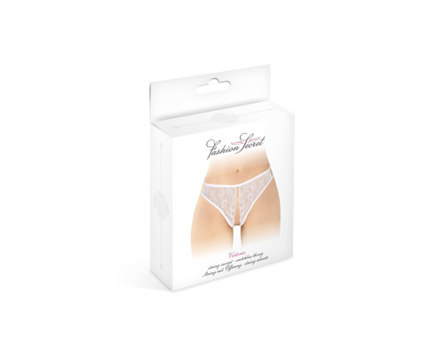 Трусики з відкритим доступом Fashion Secret Victoria White, мереживо