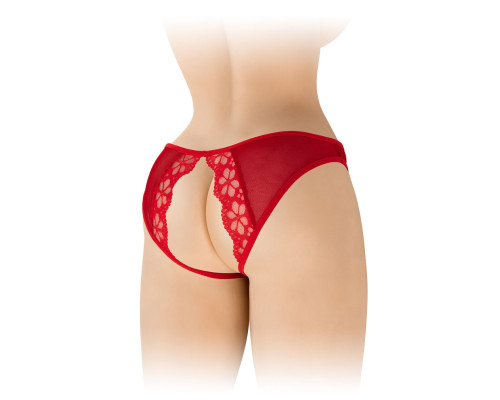 Трусики з відкритим доступом Fashion Secret Ambre Red, сітка