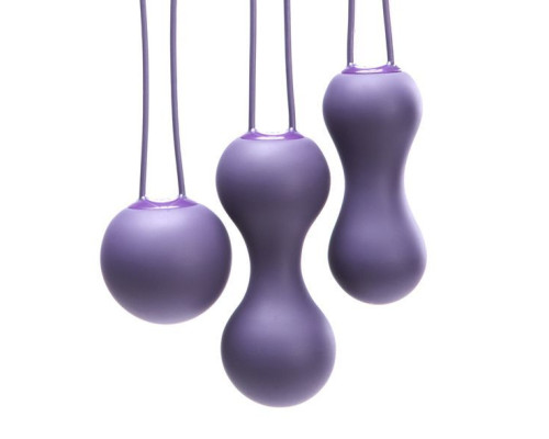 Набір вагінальних кульок Je Joue - Ami Purple, діаметр 3,8-3,3-2,7см, вага 54-71-100гр  + подарунок косметичка