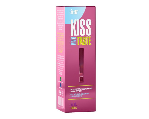 Масажний гель Intt KISS AND TASTE! (55 мл) зі смаком ожини