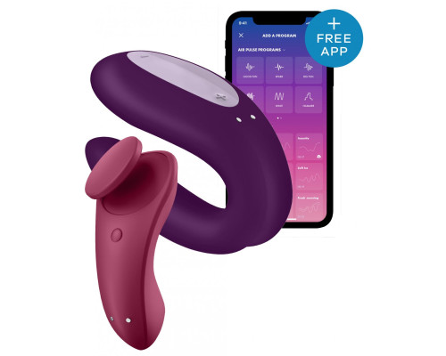 Набір Satisfyer Partner Box 1 (вібратор для пар Double Joy + вібратор у трусики Sexy Secret) (м'ята упаковка!!!)
