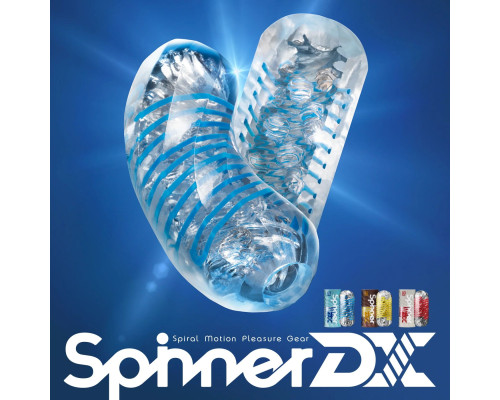 Мастурбатор Tenga Spinner DX 01 Drops, з пружною стимулювальною спіраллю всередині, ніжний вплив