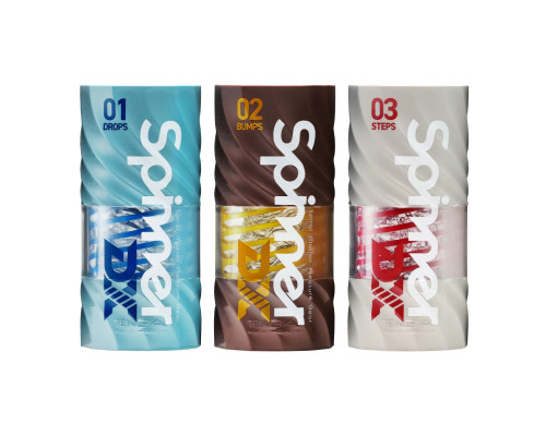 Мастурбатор Tenga Spinner DX 01 Drops, з пружною стимулювальною спіраллю всередині, ніжний вплив