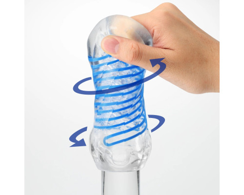 Мастурбатор Tenga Spinner DX 03 Steps, з пружною стимулювальною спіраллю всередині, потужний вплив