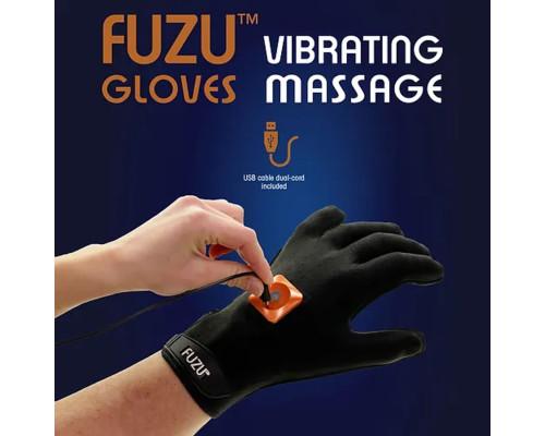 Віброрукавичка (ліва) FUZU Gloves Vibrating Massage Left Hand, 11 режимів