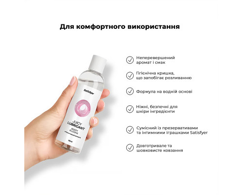 Анальна змазка на силіконовій основі Satisfyer Juicy Lubricant Booty Silicon silicone based 150 мл