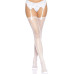 Панчохи Leg Avenue Daisy Dot Fishnet Stockings One Size White