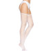Панчохи Leg Avenue Daisy Dot Fishnet Stockings One Size White