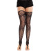 Панчохи Leg Avenue Floral Net Toe Loop Footless Thigh Highs One Size