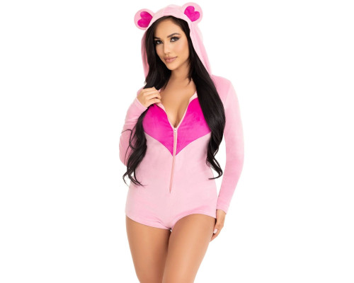Комбінезон «Солодкий ведмедик» Leg Avenue Sweetheart Bear Velvet Romper S