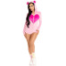 Комбінезон «Солодкий ведмедик» Leg Avenue Sweetheart Bear Velvet Romper S