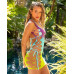 Сукня Leg Avenue Seamless Ombre Faux Lace Up Mini Dress One Size Ocean
