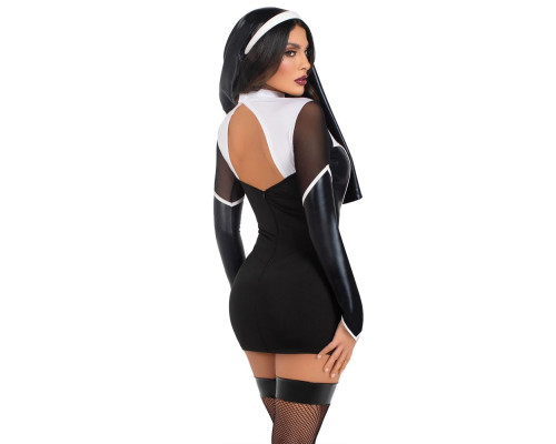 Костюм черниці Leg Avenue Holy Hottie Dress S