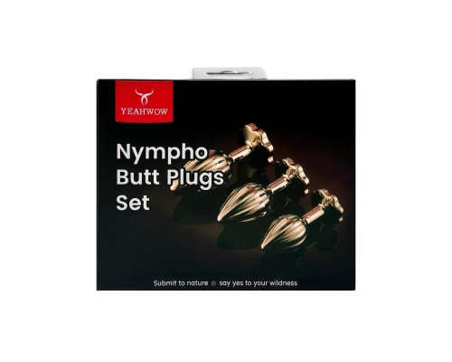Набір анальних пробок LOCKINK YEAHWOW Nympho Butt Plug Set