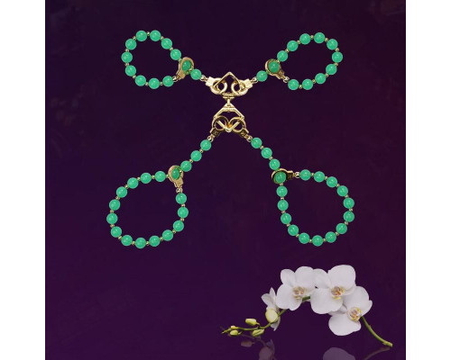 Нефритові наручники та поножі LOCKINK Jade Handcuffs & Anklecuffs