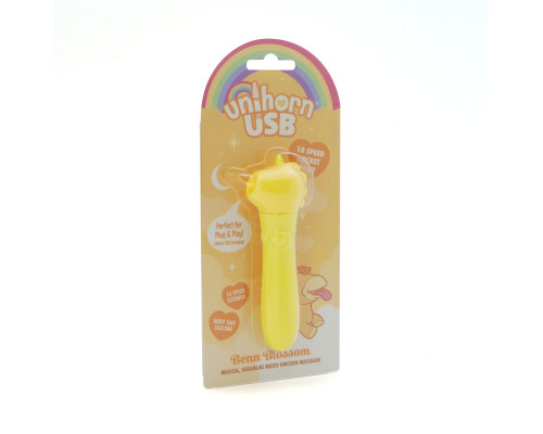 Вібратор-єдиноріжка Unihorn USB Bullet – Bean Blossom, віброкуля, USB-зарядка, 10 режимів