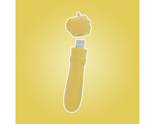 Вібратор-єдиноріжка Unihorn USB Bullet – Bean Blossom, віброкуля, USB-зарядка, 10 режимів