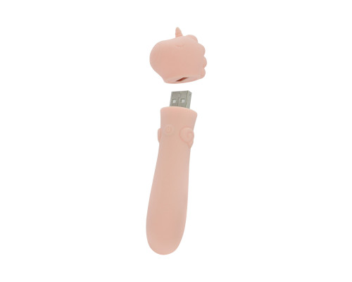 Вібратор-єдиноріжка Unihorn USB Bullet – Heart Throb, віброкуля, USB-зарядка, 10 режимів