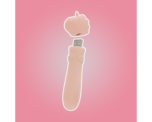 Вібратор-єдиноріжка Unihorn USB Bullet – Heart Throb, віброкуля, USB-зарядка, 10 режимів