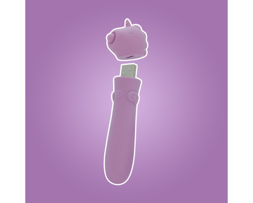 Вібратор-єдиноріжка Unihorn USB Bullet – Karma Lilac, віброкуля, USB-зарядка, 10 режимів