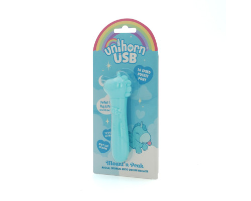Вібратор-єдиноріжка Unihorn USB Bullet – Mount'n Peak, віброкуля, USB-зарядка, 10 режимів