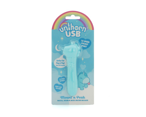 Вібратор-єдиноріжка Unihorn USB Bullet – Mount'n Peak, віброкуля, USB-зарядка, 10 режимів