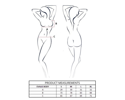 Боді Passion EVALIE BODY black L