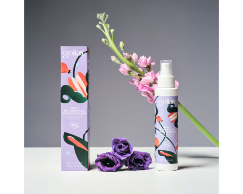 Масажна олія Goliate Huile De Massage Aphrodisiaque 100 мл, органічна, зігрівальний ефект