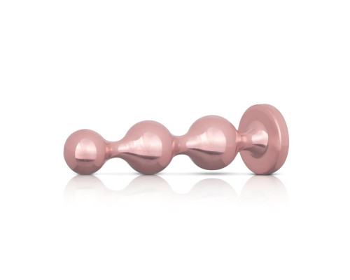 Набір анальних іграшок Rosy Gold - Metal Butt Plug Set 3 Pieces