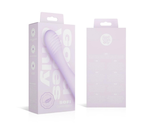 Вібратор точки G Good Vibes Only – SOFI G-Spot Vibrator Soft Silicone – Purple, гнучкий, 10 режимів