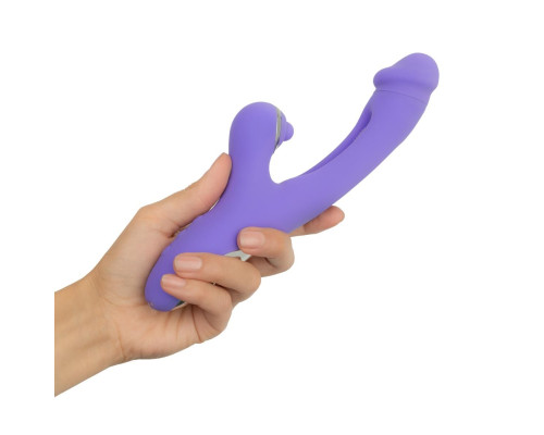 Вібратор-кролик із вагінальним відростком Good Vibes Only – Tess Rabbit Vibrator with G-Spot Stimulator