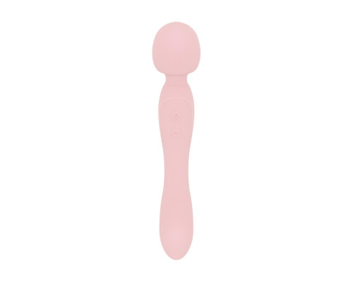 Двосторонній масажер-вібратор Good Vibes Only – SIMI Double-Sided Wand Vibrator Soft Silicone – Pink