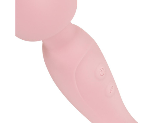 Двосторонній масажер-вібратор Good Vibes Only – SIMI Double-Sided Wand Vibrator Soft Silicone – Pink