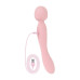 Двосторонній масажер-вібратор Good Vibes Only – SIMI Double-Sided Wand Vibrator Soft Silicone – Pink