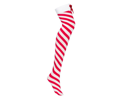 Панчохи Obsessive Kissmas stockings S/M