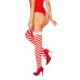 Панчохи Obsessive Kissmas stockings S/M