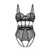 Боді Obsessive Hersis crotchless teddy L/XL