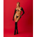 Прикраса на тіло Obsessive Lustique Black harness bra S/M/L